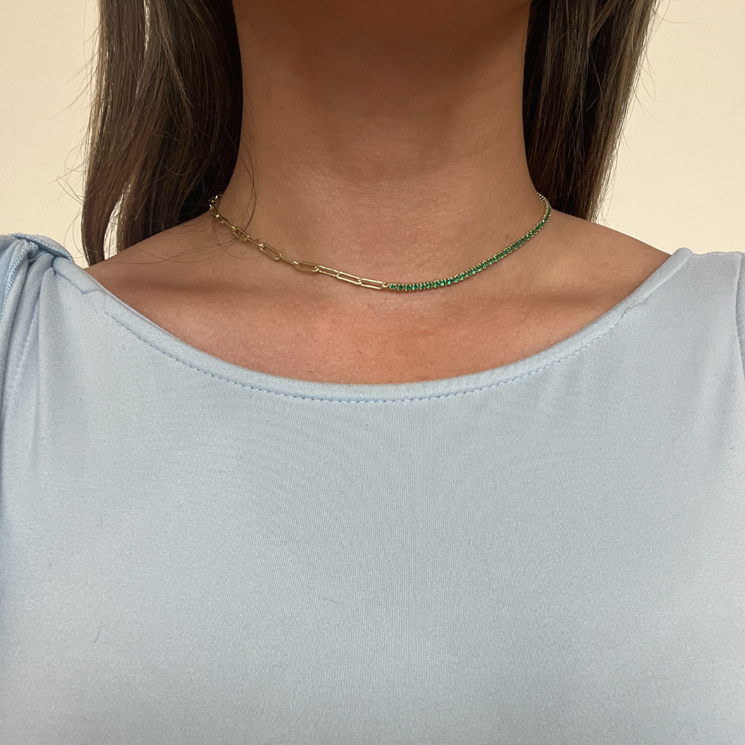Dual Tennis Necklace