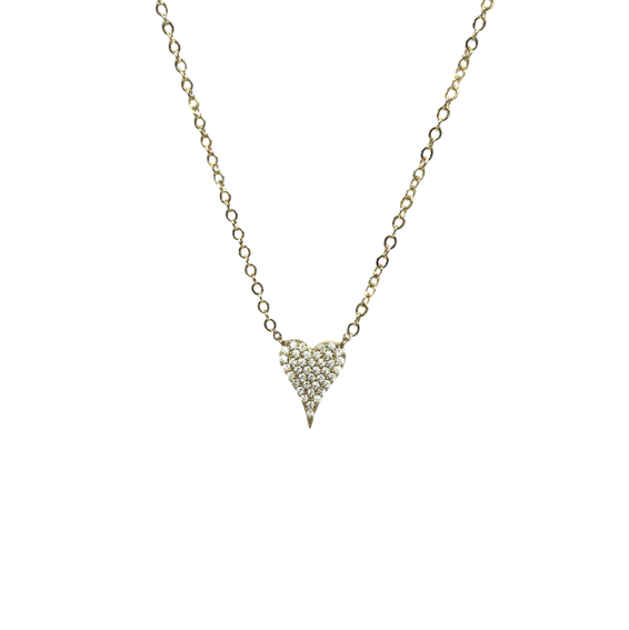 Demi Pave Heart Pendant