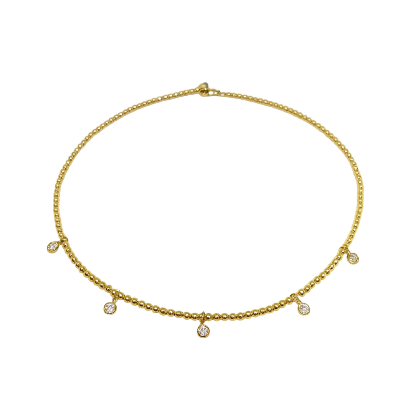 5 Station 14K Gold Filled Choker