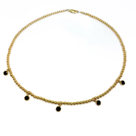 5 Station 14K Gold Filled Choker