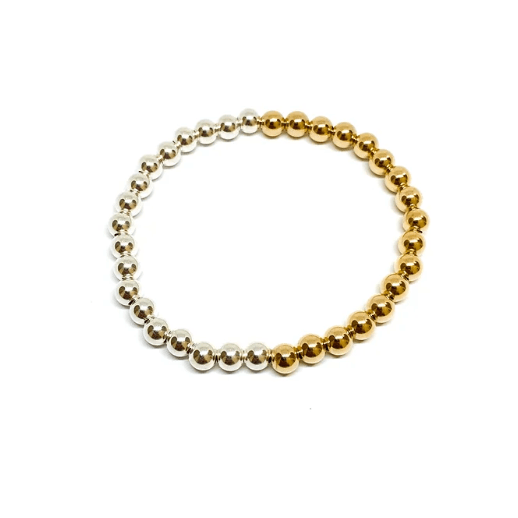 Half & Half Beaded Bracelet