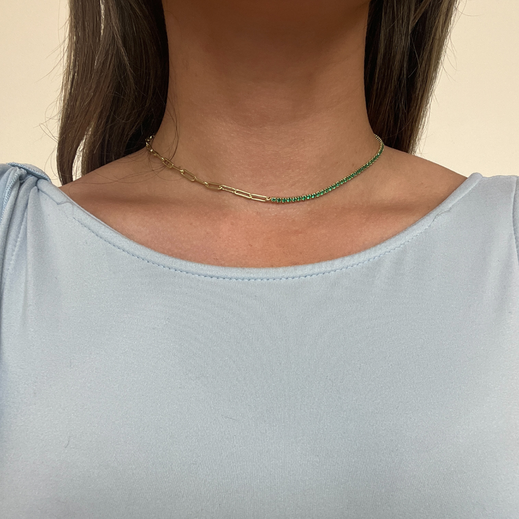 Dual Tennis Necklace