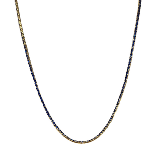 Azure Tennis Necklace