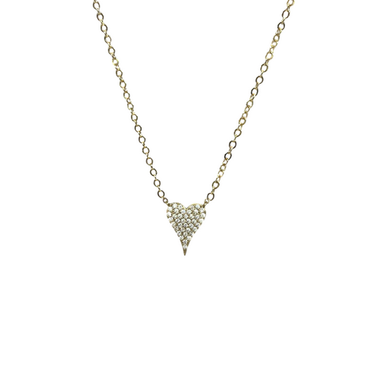 Demi Pave Heart Pendant