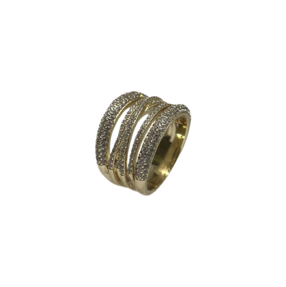 Gold Vermeil Crossover Ring