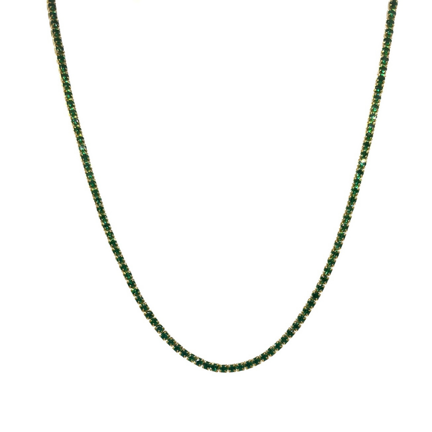 Emerald Tennis Necklace
