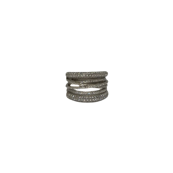 Sterling Silver Crossover Ring