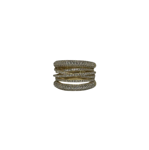 Gold Vermeil Crossover Ring
