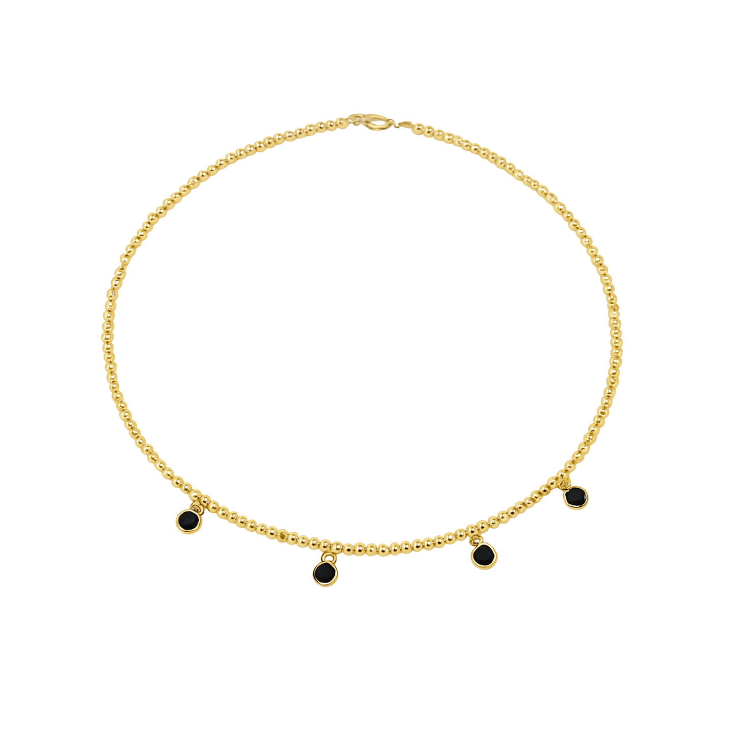 5 Station 14K Gold Filled Choker