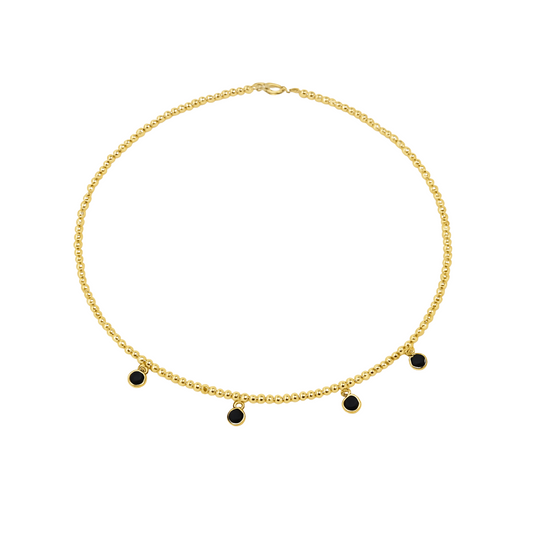 5 Station 14K Gold Filled Choker