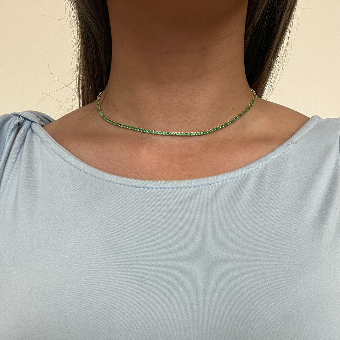 Emerald Tennis Necklace
