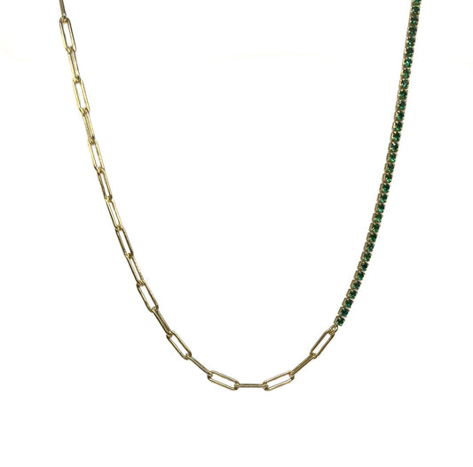 Dual Tennis Necklace