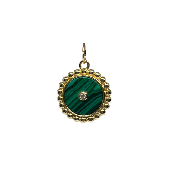 Emerald Orbit Charm